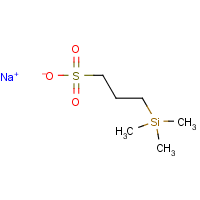 3-(Trimethylsilyl)-1-propanesulfonic acid, sodium salt formula graphical representation