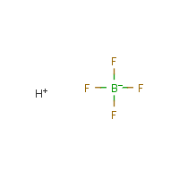 Tetrafluoroboric acid formula graphical representation