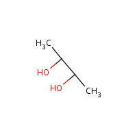 meso-2,3-Butanediol formula graphical representation