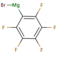 Magnesium, bromo(pentafluorophenyl)- formula graphical representation