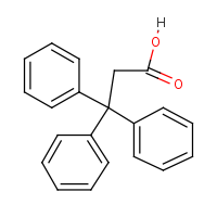 3,3,3-Triphenylpropionic acid formula graphical representation
