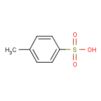 p-Toluenesulfonic acid formula graphical representation