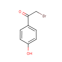 2-Bromo-4-hydroxyacetophenone formula graphical representation