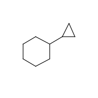 Cyclohexane, cyclopropyl- formula graphical representation