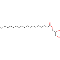 Glyceryl monostearate formula graphical representation