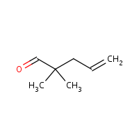 2,2-Dimethyl-4-pentenal formula graphical representation