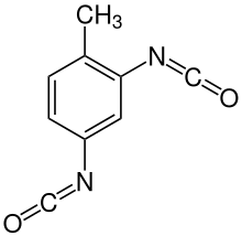 Toluene-2,4-diisocyanate formula graphical representation