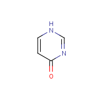 4-Hydroxypyrimidine formula graphical representation