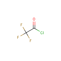 Trifluoroacetyl chloride formula graphical representation
