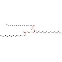Glyceryl trimyristate formula graphical representation