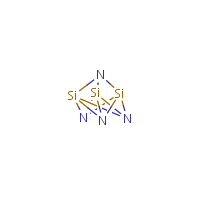 Silicon nitride formula graphical representation