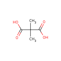 2,2-Dimethylmalonic acid formula graphical representation