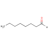 Octylaldehyde formula graphical representation