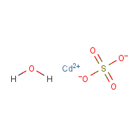 Cadmium sulfate hydrate formula graphical representation
