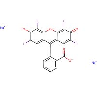 Erythrosine sodium formula graphical representation