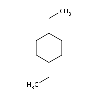 Diethylcyclohexane formula graphical representation