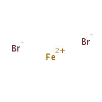 Ferrous bromide formula graphical representation
