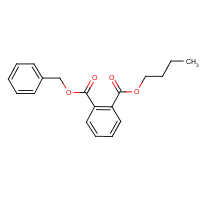 Butyl benzyl phthalate formula graphical representation