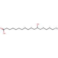 12-Hydroxyoctadecanoic acid formula graphical representation