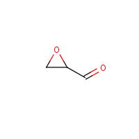 Glycidaldehyde formula graphical representation