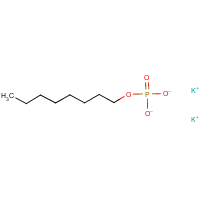 Octyl potassium phosphate formula graphical representation
