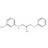 2-Propanol, 1-((3-aminophenyl)amino)-3-phenoxy-  formula graphical representation