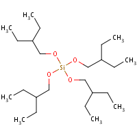 Tetrakis(2-ethylbutyl) orthosilicate formula graphical representation
