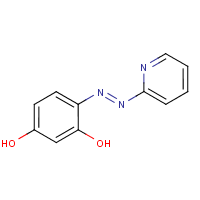 4-(2-Pyridylazo)resorcinol formula graphical representation