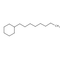 Octylcyclohexane formula graphical representation