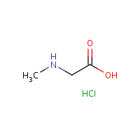 Sarcosine hydrochloride formula graphical representation