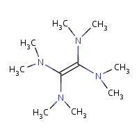 Tetrakis(dimethylamino)ethylene formula graphical representation