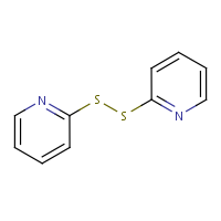 2,2'-Dithiodipyridine formula graphical representation