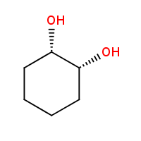 cis-1,2-Cyclohexanediol formula graphical representation
