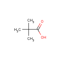 2,2-Dimethylpropanoic acid formula graphical representation
