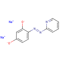 4-(2-Pyridylazo)resorcinol disodium salt formula graphical representation
