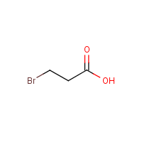 3-Bromopropionic acid formula graphical representation