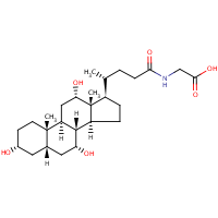 Glycocholic acid formula graphical representation