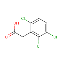 2,3,6-Trichlorophenylacetic acid formula graphical representation