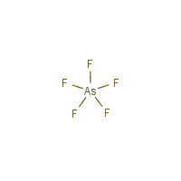 Arsenic pentafluoride formula graphical representation