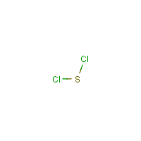 Sulfur dichloride formula graphical representation