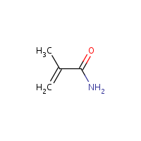 Methacrylamide formula graphical representation