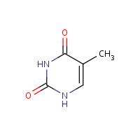 Methyl-3H-thymine formula graphical representation