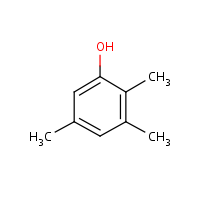 2,3,5-Trimethylphenol formula graphical representation