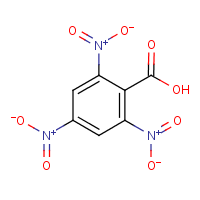 2,4,6-Trinitrobenzoic acid formula graphical representation