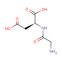 Glycylaspartic acid formula graphical representation
