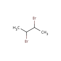 2,3-Dibromobutane formula graphical representation