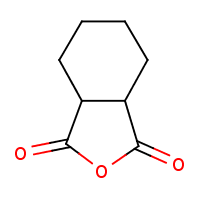 cis-Cyclohexane-1,2-dicarboxylic anhydride formula graphical representation