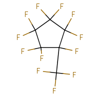 Perfluoromethylcyclopentane formula graphical representation