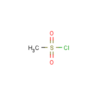 Methane sulfonyl chloride formula graphical representation