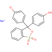 Phenol red, sodium salt formula graphical representation